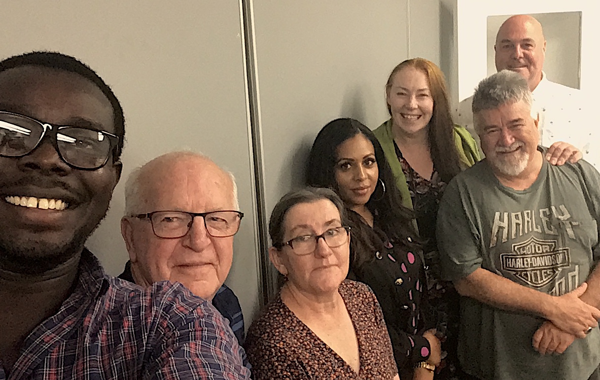 Board planning day selfie. from left: Stephen Tongun, Colin Cargill, Monica McEvoy, Fanita Solomon, Verity Newnham, Bonny Gibson, Steve Blacket